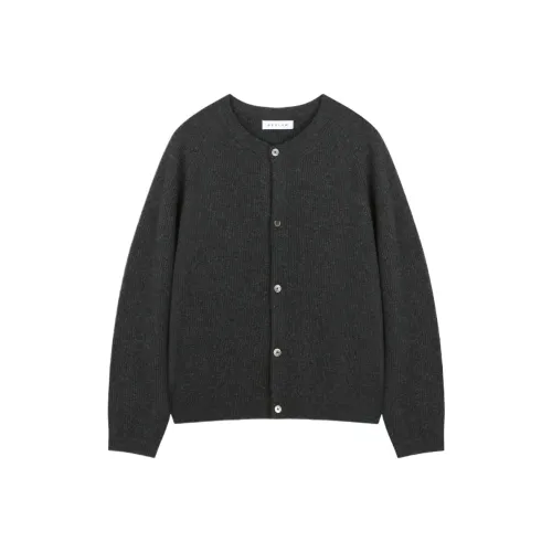 BESLOW Кашемир Смешанный Круглый вырез Кардиган MELANGE Трикотаж Мужской