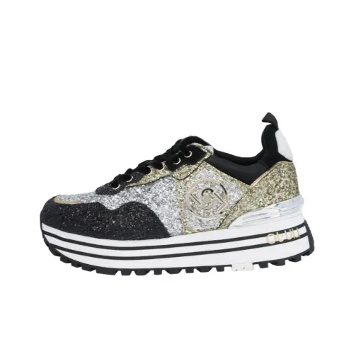 LIU·JO Низкий топ Повседневная обувь Женская Черный Серебряный