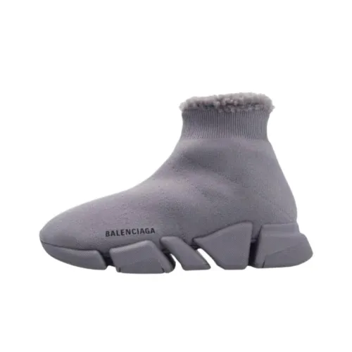 Balenciaga Speed 2,0 High Топ Беговые кроссовки Женские Серый