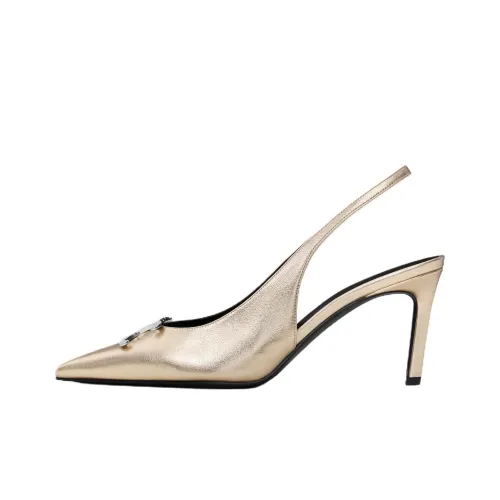 CELINE Triomphe Низкий профиль Высокий каблук 7,5 см Женский Платина