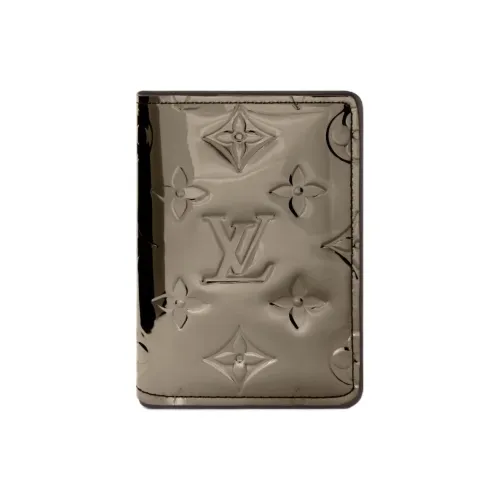 LOUIS VUITTON Pocket Organiser Покрытый холст Кошелек Стандартный Женская Серебряный