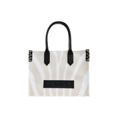 BALMAIN B Army Ткань Сумка Женская Кремовая и Черная