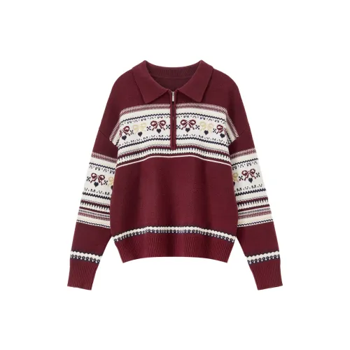 SENTUBILA Темно-красные женские свитера