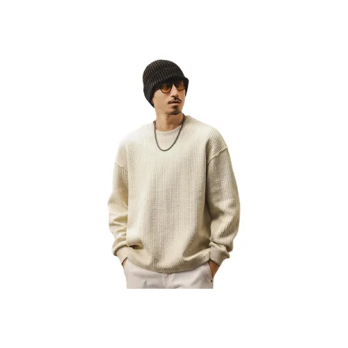 JIELEINUO Бежевый Мужской Свитшот