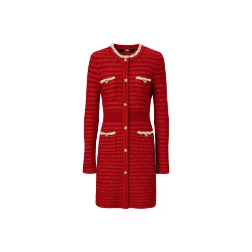 KARL LAGERFELD FW25 Длинное платье с длинными рукавами женское