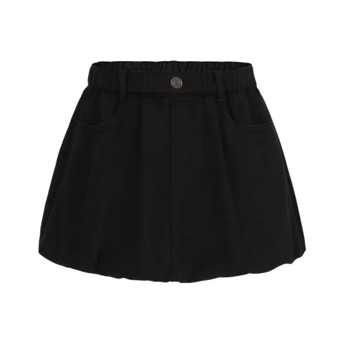 Little MO CO. Деним Черный Kids Юбки