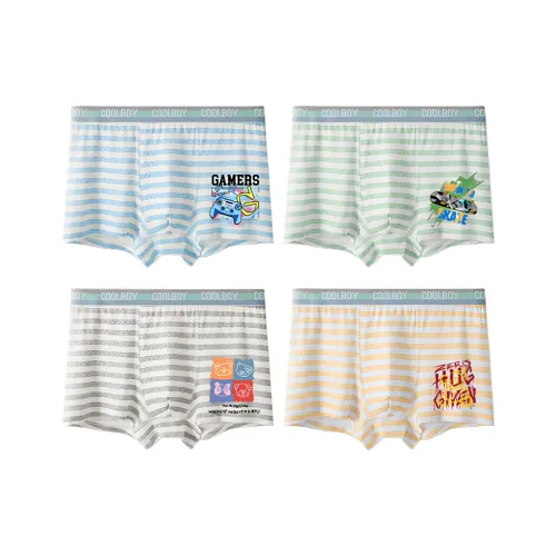 JBBCN Полосы С принтом 4 упаковки Унисекс Трусы