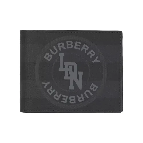 Burberry PVC кошелек из поливинилхлорида мужской темно-углеродно-серый