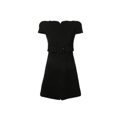 VERSACE Черные Женские Короткие Платья с Короткими Рукавами