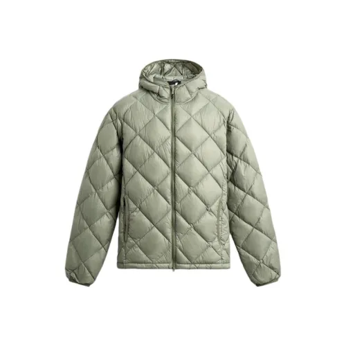 ZARA Light Green Men's Down Jackets ZARA Светло-зеленый Мужской Пуховик