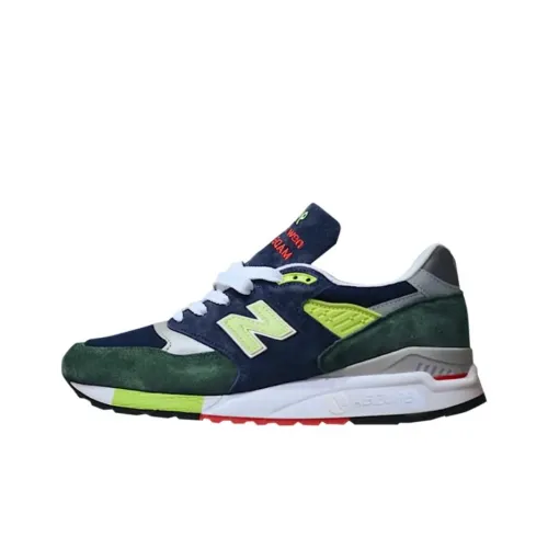 J.Crew x New Balance NB 998 Беговые кроссовки Мужской Синий Зеленый
