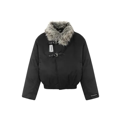 DOGANSON Черный [Манжета Нет Логотип Версия] Унисекс Пуховики