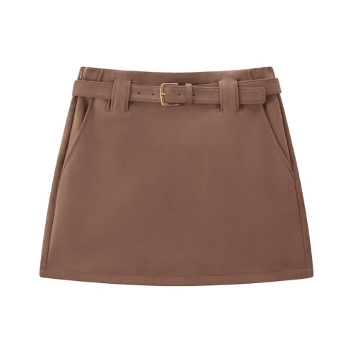 PEACEBIRD Повседневные короткие юбки для женщин