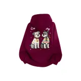 Бордовый [Тяжелый полиэстер-хлопок] с флисовой подкладкой