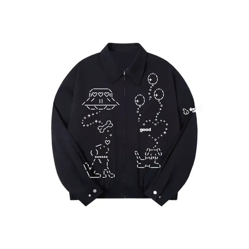 MeiHaoStore Темно-синие унисекс куртки