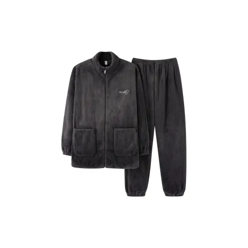 Qin Jing Серый Мужской Пижамный Комплект