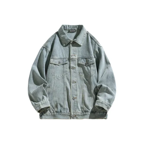 MGDOHOME Винтажный синий унисекс джинсовые куртки