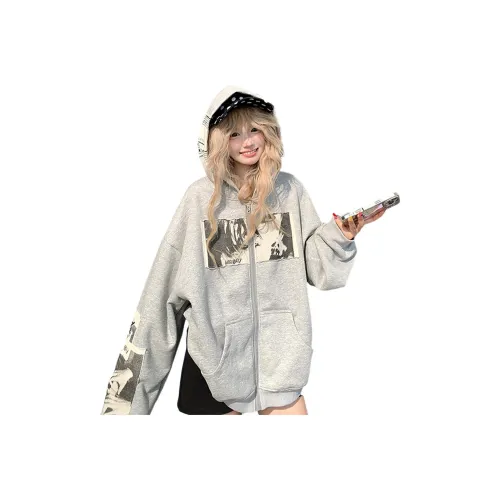 PISYPOX Светло-серый унисекс свитшоты