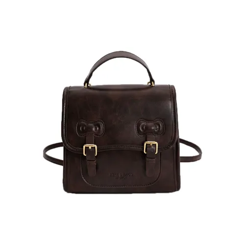 CAREELL ПУ (полиуретан) Рюкзак Стандартный Женский Кофейный Коричневый Черный