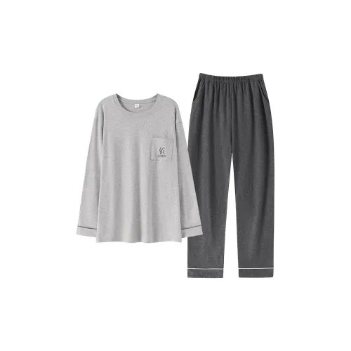 FENTENGCARE Серый Мужской Пижамный Комплект