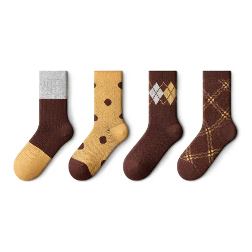 PRIMEET Носки Crew Женские упаковка из 4 пар