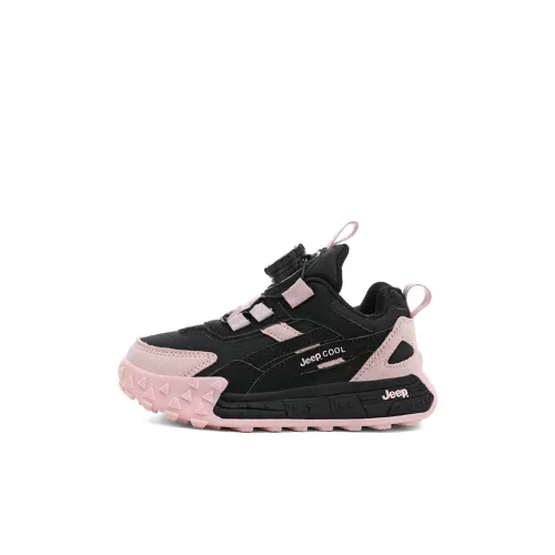 Jeep Легкий Амортизация Устойчивый к истиранию Низкий Топ Баскетбольные кроссовки Черный Розовый Детский