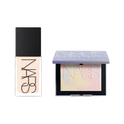 NARS x Радужка VAN HERPEN Супер Квадратная бутылка Луна Наборы косметики Natural Clear 30 мл + 10 г