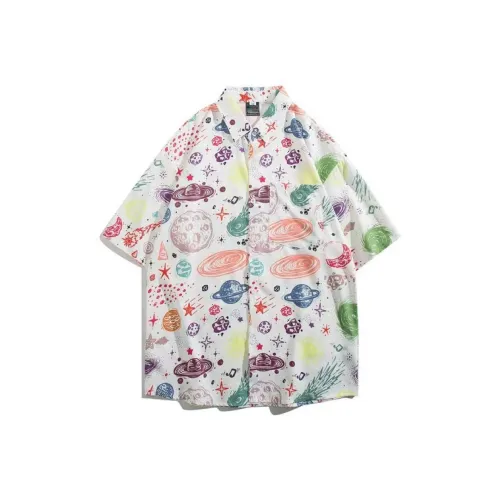 PLQV Белые Мужские Рубашки