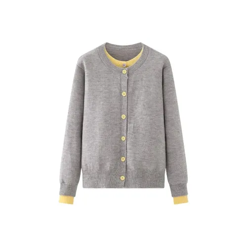 PZHK Серый и Желтый Женский Трикотаж