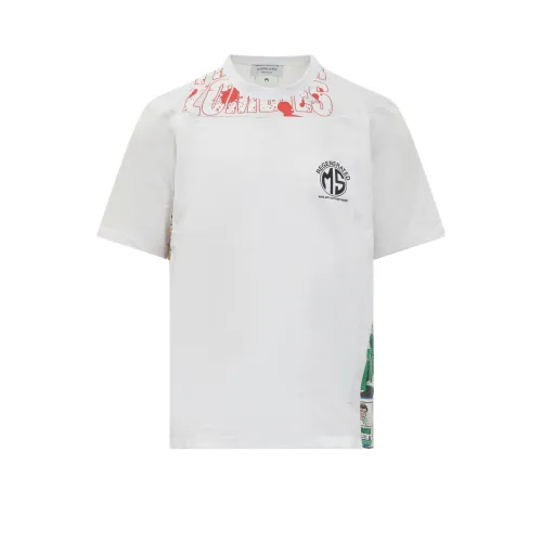 Marine Serre Белая Мужская T-Рубашка