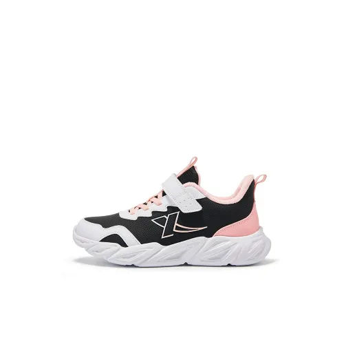 XTEP Противоскользящая Устойчивая к истиранию Утепленная обувь Черный Романтический Розовый Детский