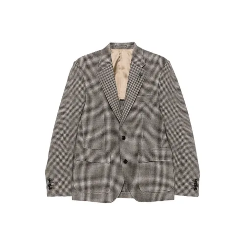 LARDINI Серый Бежевый Мужской Деловой Костюм