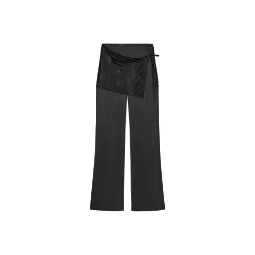 ZARA Черные Женские Повседневные Штаны