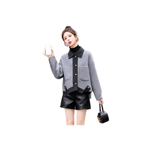 LANGQING Женские Короткие Пальто