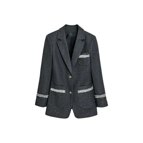 DonnaZilan Элегантный Удобный Костюм Женские Модный Дизайн Feel Универсальный Шерстяной Бизнес Костюм Пальто