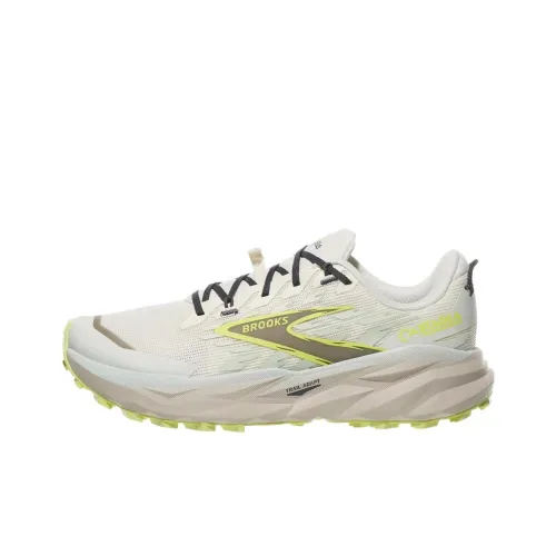 Brooks Cascadia 19 Дышащие Беговые Кроссовки Женские Бежевые