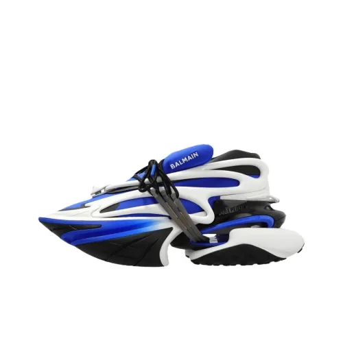 BALMAIN Unicorn Низкий Топ Повседневная Обувь Мужская Синяя
