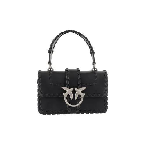 PINKO Love Series Корова Кожа Сумка Мини Женская Черная