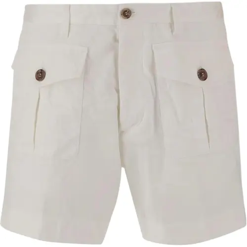 DSQUARED 2 SS25 Повседневные шорты Мужские Белые