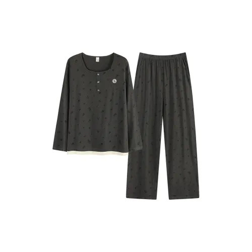 FAVMARTHA NS221 Темно-серый Женский Пижамный Комплект