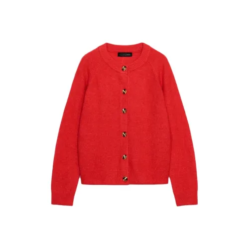 ZARA Красный Женский Трикотаж