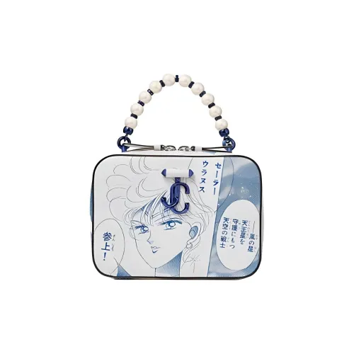 Jimmy Choo Sailor Moon Joint Name Коровья кожа Сумка через плечо Сумка Маленькая Женская Синяя