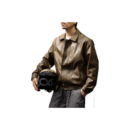 LUJIEBANG Мужские кожаные куртки