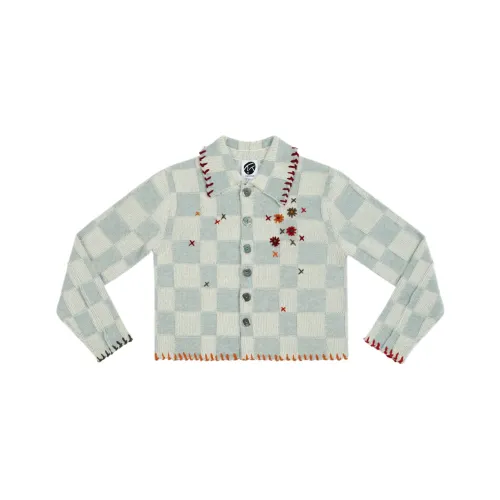 YANYAN KNIT Шерсть Check Сократённая Work Куртка Женская