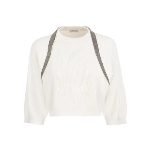 BRUNELLO CUCINELLI SS22 Свитер Женский Белый