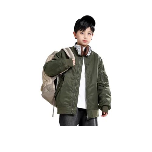 T.MOO Армейский зеленый Школьный возраст Утеплённые куртки
