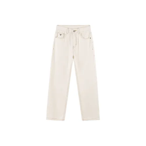 Jeep Белый Унисекс Джинсы