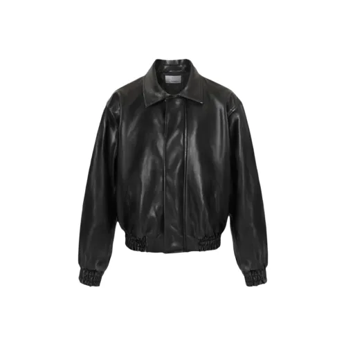 GANGZAI Кожа Куртка Пальто Унисекс