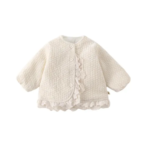 XiaoJinBu Бежевый Baby Утеплённые куртки