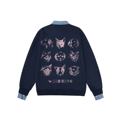 MIORGERSY Темно-синий синий унисекс свитшоты